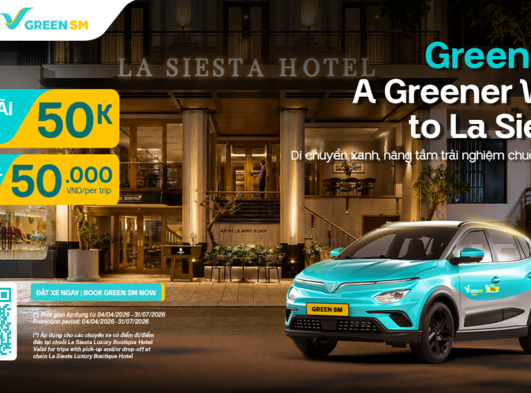 Green SM hợp tác cùng La Siesta Hotels - Ưu đãi di chuyển lên đến 20% dành cho khách lưu trú