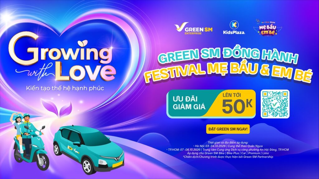 Green SM cùng mẹ, đưa bé vui trọn hành trình